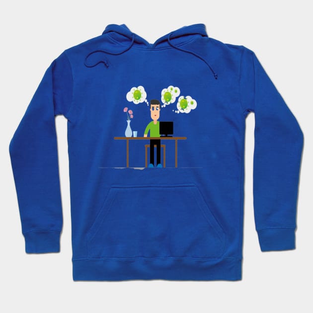 Working Remotely Hoodie by Artistic Design